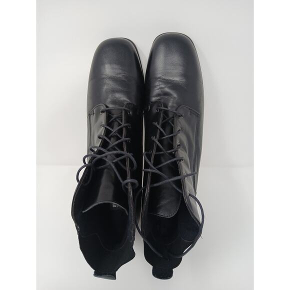 Munro Women Boots Size 11 Black Leather Ankle Booties Side Zip Comfort Shoes Y2k - Picture 8 of 13